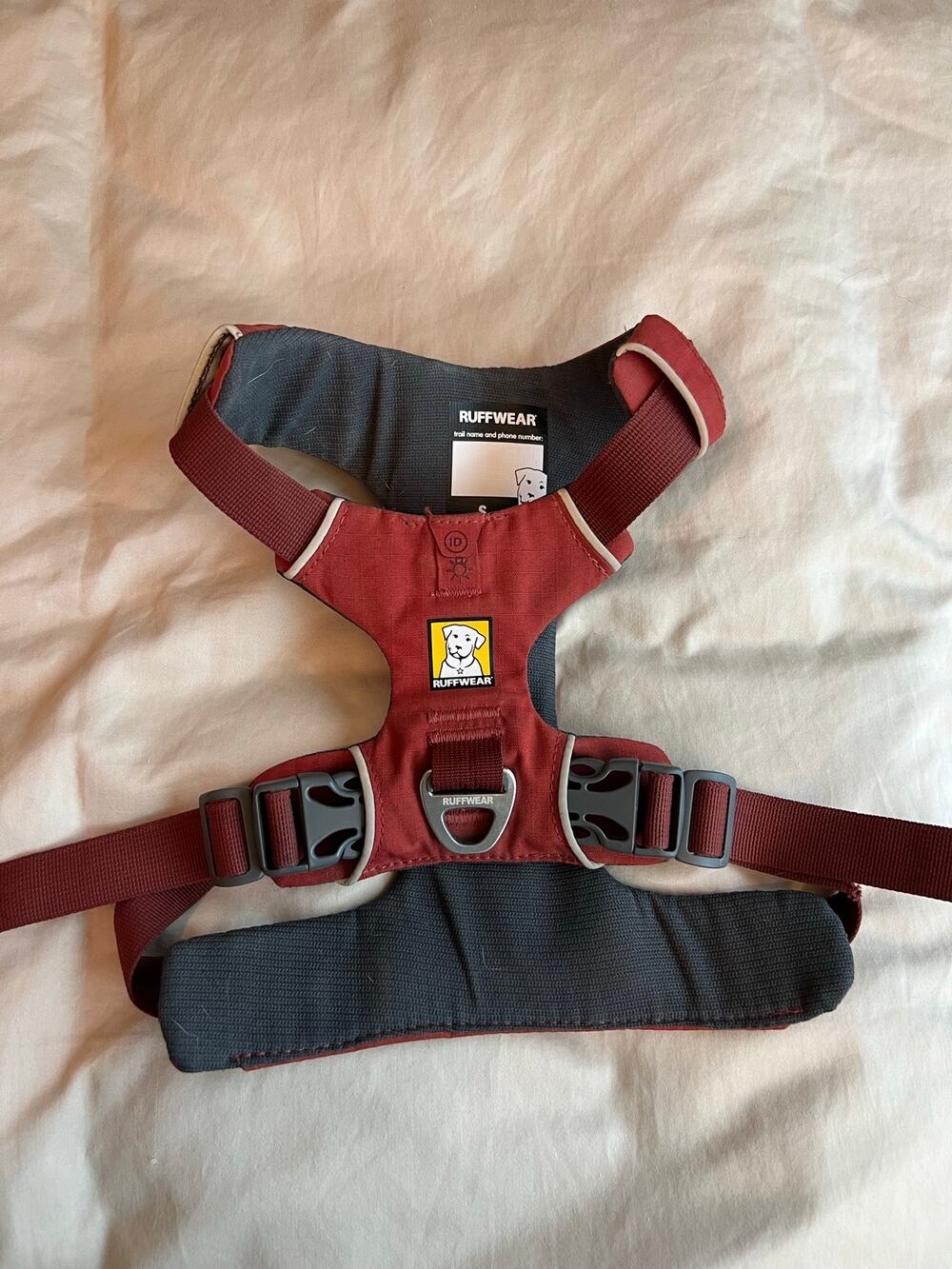 ruffwear front range harness front clip red clay small 22-27" chest girth